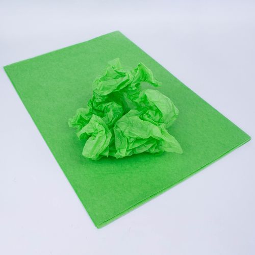 Бумага флористическая тишью Зеленый 50*70см 1шт 4105
