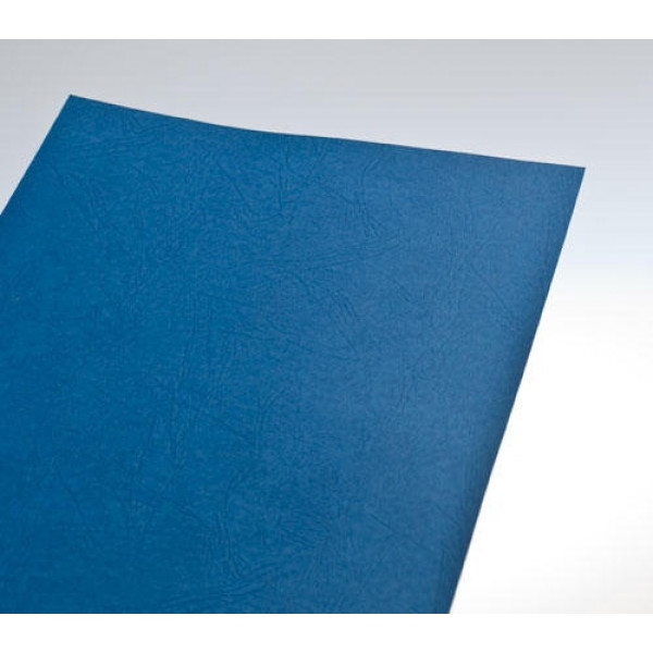 Картон 230 г/м2, 1 лист, А4, синий, тиснение под Кожу, Office Kit