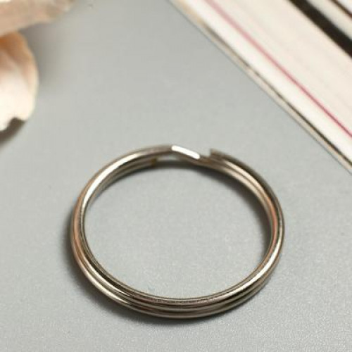 Основа для брелока кольцо металл серебро 2,5х2,5 см 2583723
