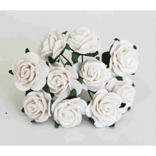 Midi розы 2,5 см - Белые  5шт  445