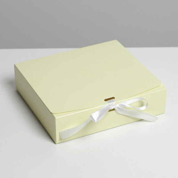 Коробка складная «Желтая», 20 х 18 х 5 см Артикул: 7303219