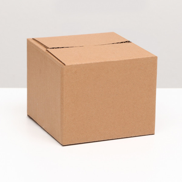 Коробка складная, бурая, 15 х 15 х 12 см Артикул: 9338064