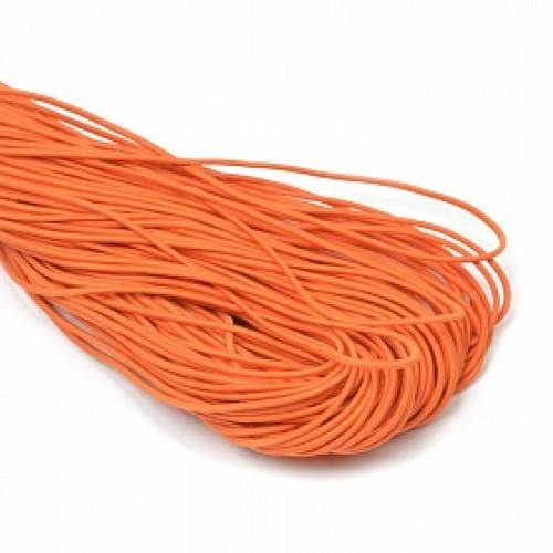 Резинка TBY шляпная (шнур круглый) цв.F157 оранжевый 2мм 1м