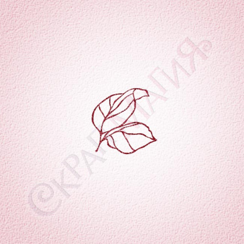 Штамп "Листья розы" (ЦВ-158) 26х26 мм.