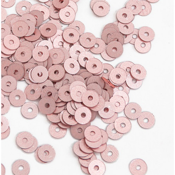 Пайетки круглые 4 мм*10 гр (SF-5756) розовый №1713 Арт: 61-328