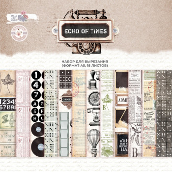 1\3 набора для вырезания "Echo of times" DB0019-cut, A5,  6л