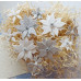 Набор цветов из глиттерного фоамирана "Серебристая зима" 2586