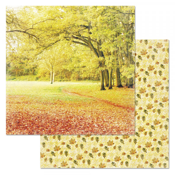 Бумага "Щедрая осень. Парк" 30,5см  (ScrapMania) 224320 Бумага "Щедрая осень. Парк" 30,5см  (ScrapMania) 224320