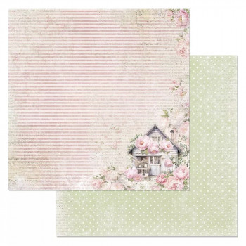 Бумага "Шебби шарм. Домик с пионами" (ScrapMania) Артикул252137