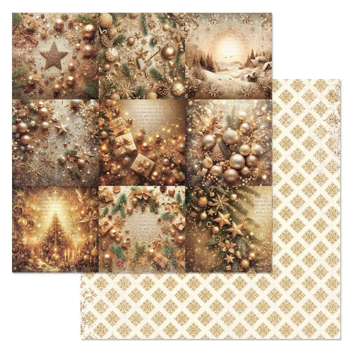 Бумага "Золотой Новый Год. Карточки" (ScrapMania) Артикул258238