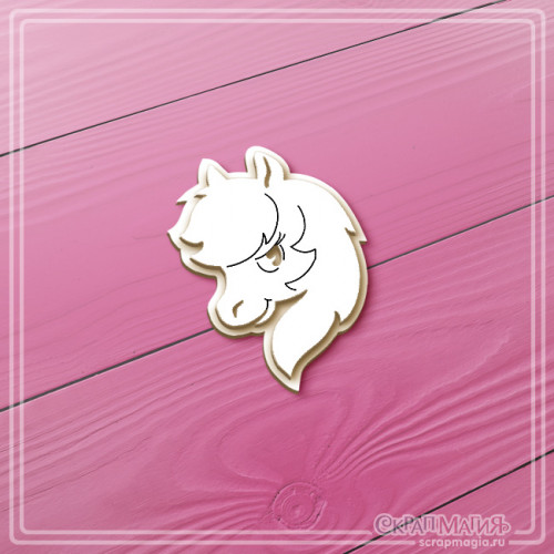  ОПТ Набор чипборда "2D Символ Нового 2026 года. Лошадка" 2 эл. ЧБ-4351