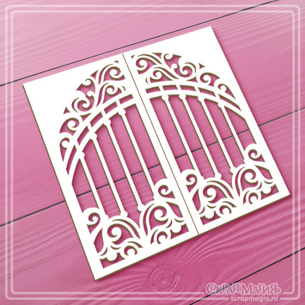 ОПТ Набор чипборда "Ажурные ворота" 2 эл.  90х180 мм ЧБ-4459