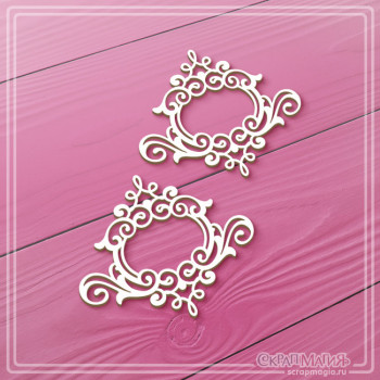 ОПТ Набор чипборда "Рамки с завитками" 2 эл. ЧБ-4478 ОПТ Набор чипборда "Рамки с завитками" 2 эл. ЧБ-4478