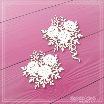   ОПТ Набор чипборда "Букеты" 2 эл. ЧБ-4503