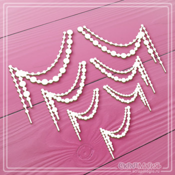 ОПТ Набор чипборда "Подвески из бусинок" 7 эл. ЧБ-4514 ОПТ Набор чипборда "Подвески из бусинок" 7 эл. ЧБ-4514