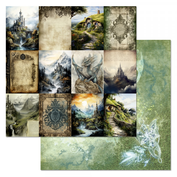 Бумага "Легенды Средиземья. Карточки пейзажные" (ScrapMania) 30,5 см 247467