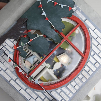 МК Конструкция на обложку с подсветкой "Мальчик у окошка" МК-0009