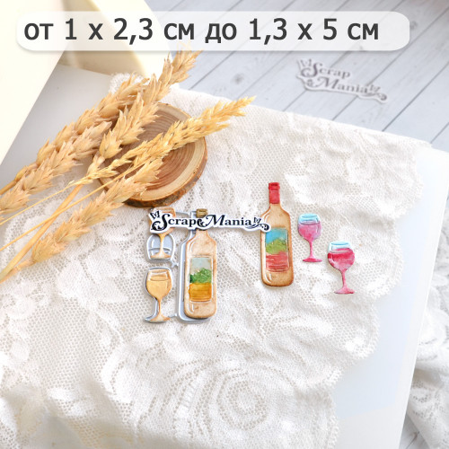 Нож "Рецепты старого буфета. Винное сопровождение", 1,3х5 см (ScrapMania) Артикул249594