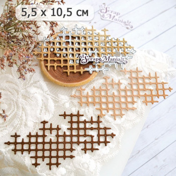 Нож "Старая решетка", 5,5х10,5 см (ScrapMania) Артикул241527